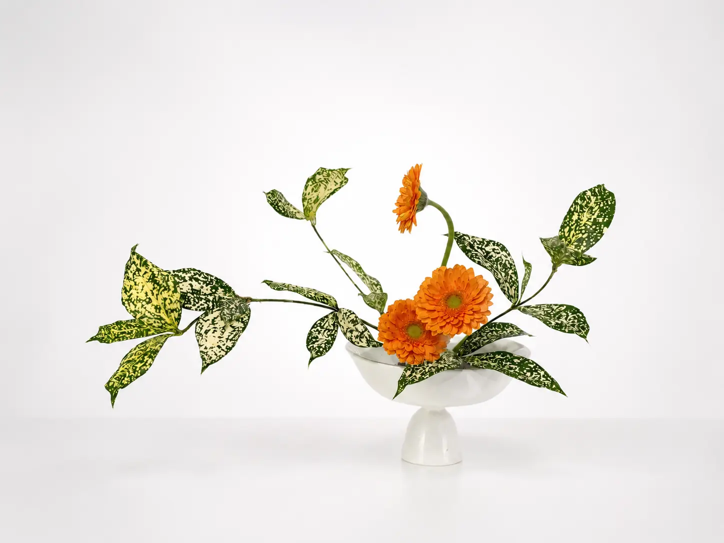 Composizione ikebana, katamukeru katachi
